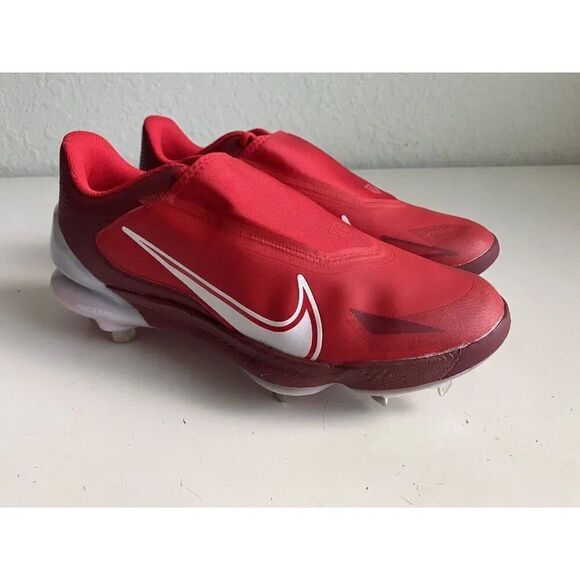 Nike Force Zoom Trout 8 Pro Red Metal Baseball Cleats CZ5915-616 Men's Sz 11 - Picture 4 of 12